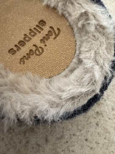Toni Pons LAOS Faux Fur Wool Blend Scalloped Slipper Clogs Blau Blue Size 9 - Picture 12 of 16