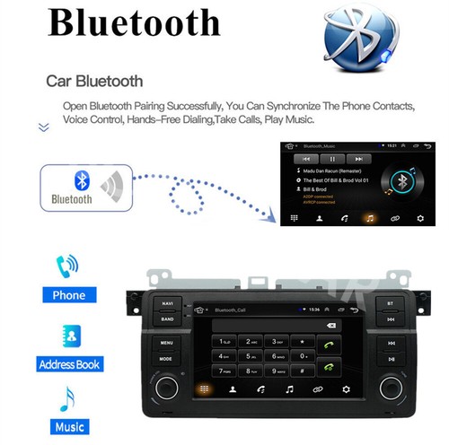 Fit For BMW M3 323i 328i 325i 2000-2006 7" Android 14 Carplay Car Stereo Radio - Picture 12 of 13