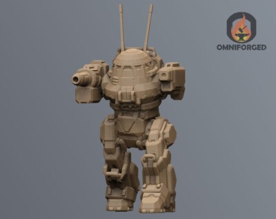 Urbanmech Mini UM-R60 Mech MWO 6mm Miniature Compatible with Battletech