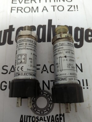 HYDAC DRUCKUMFORMER,TYPE  905498  3045-A-400-000,PRESSURE TRANSDUCER LOT OF 2