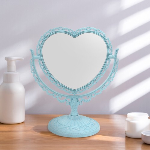 Heart-shaped Dressing Mirror Travel Office Make-up Mirrors for Makeup - Picture 4 of 12