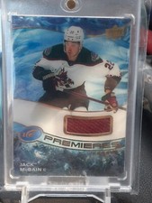 2022-23 UD Ice Hockey IPA-JM Jack McBain Ice Premieres Jersey Patch Rookie