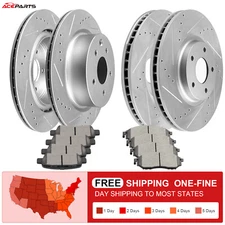 12.6" FRONT & 12.13" REAR ROTORS + BRAKE PADS For Nissan 370Z INFINITI G35 G37