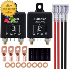 2 Pack 12V DC 120A Starter Relay Switch Car Heavy Duty Split Charge Continuous