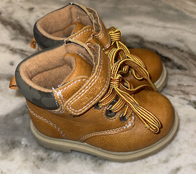 CARTER'S MITCH Lace-Up Boots Brown Size US 5M Toddler