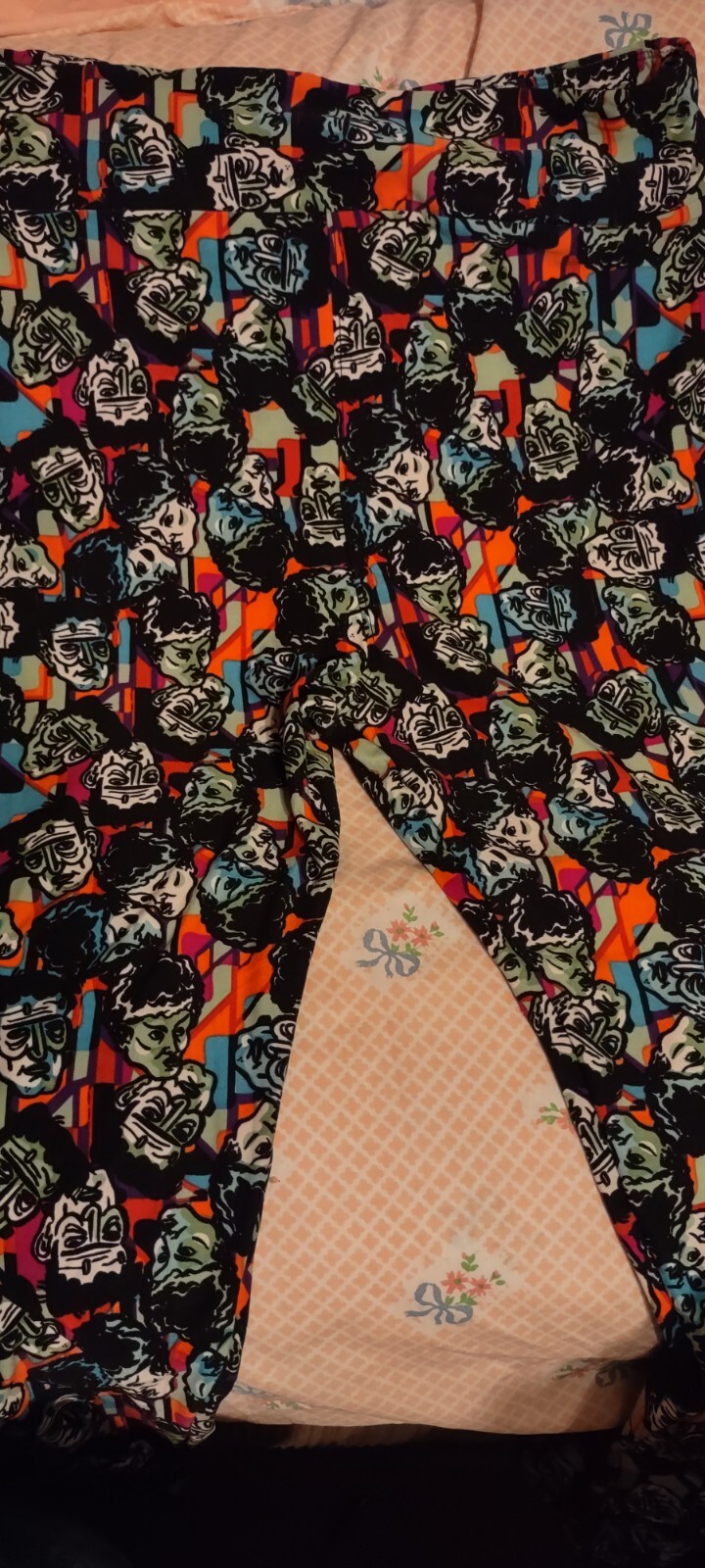 ALTRA Leggings Lularoe Frankenstein and Bride TC2 taglia 20 26 alti e curvy nuovi senza etichette