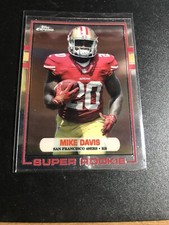 Mike Davis 2015 Topps Chrome Super Rookie insert card 49ers. rookie card picture