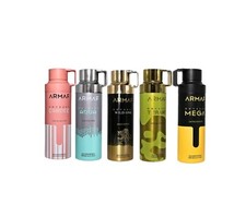 " Armaf Odyssey 5 PC Perfumed Body Spray Set 6.8oz Unisex For Men Women New. "