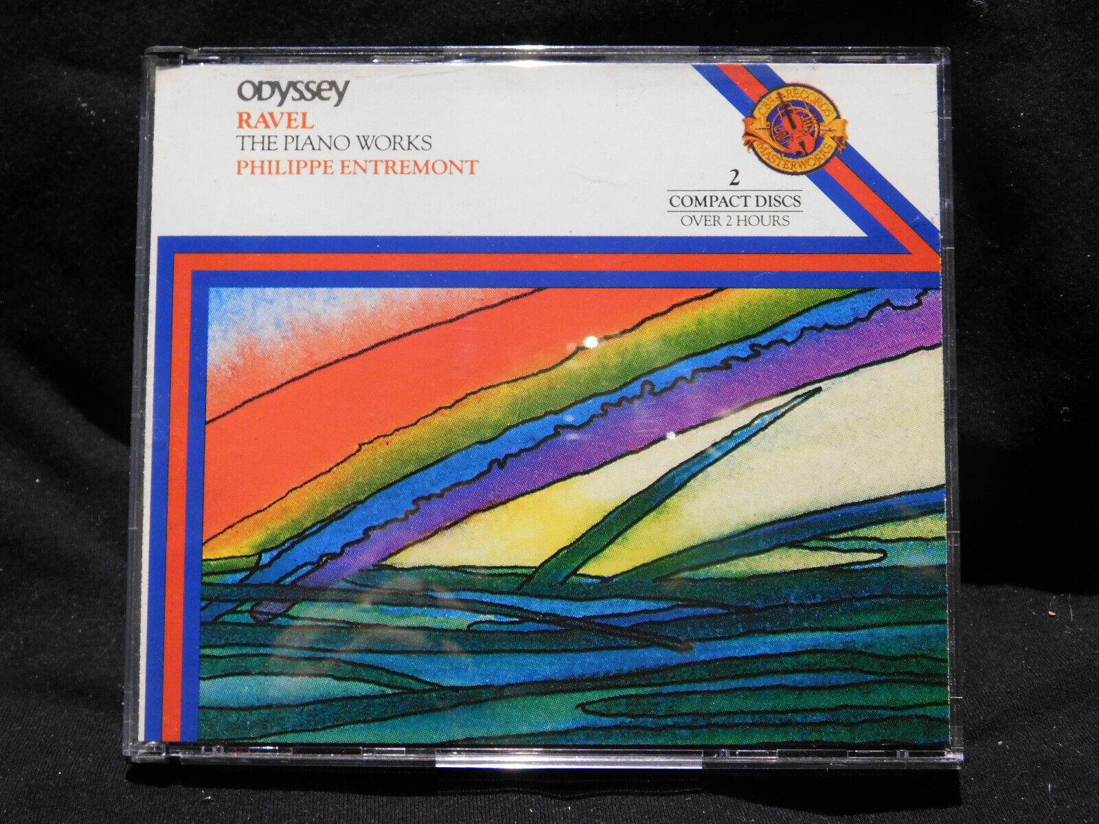 Odyssey RAVEL THE PIANO WORKS Philppe Entremont CD Set 1989, CBS