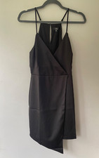 NWT Lulus Little Black Dress Spaghetti Strap Satin Size Small Style #SND001003