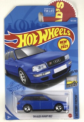 2021 Hot Wheels H Case  '94 Audi Avant RS2  Black #157 First Edition, Factory