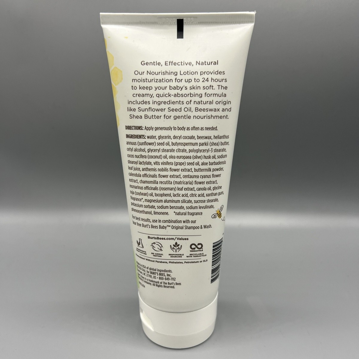 Burt's Bees Baby Nourishing Lotion, With Sunflower Seed Oil Lotion oz  SEALED