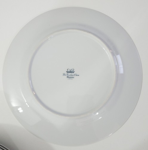 Set of 4 nice Dinner Plates DIANE by Wade Fine China Of Japan 10.25” Porcelain - Picture 2 of 6