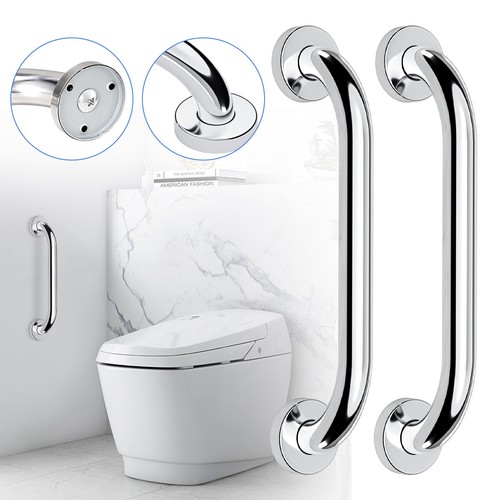 12in Handicap Grab Bar Bathroom Toilet Stainless Steel Handle Safety ...