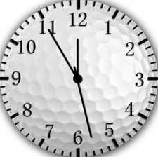 Golf Ball Wall Clock G152 Personalized option with adding names
