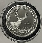 Both Books Buck Hunting Club Proof Coin 1 Troy Oz .999 Fine Silver Medal Round