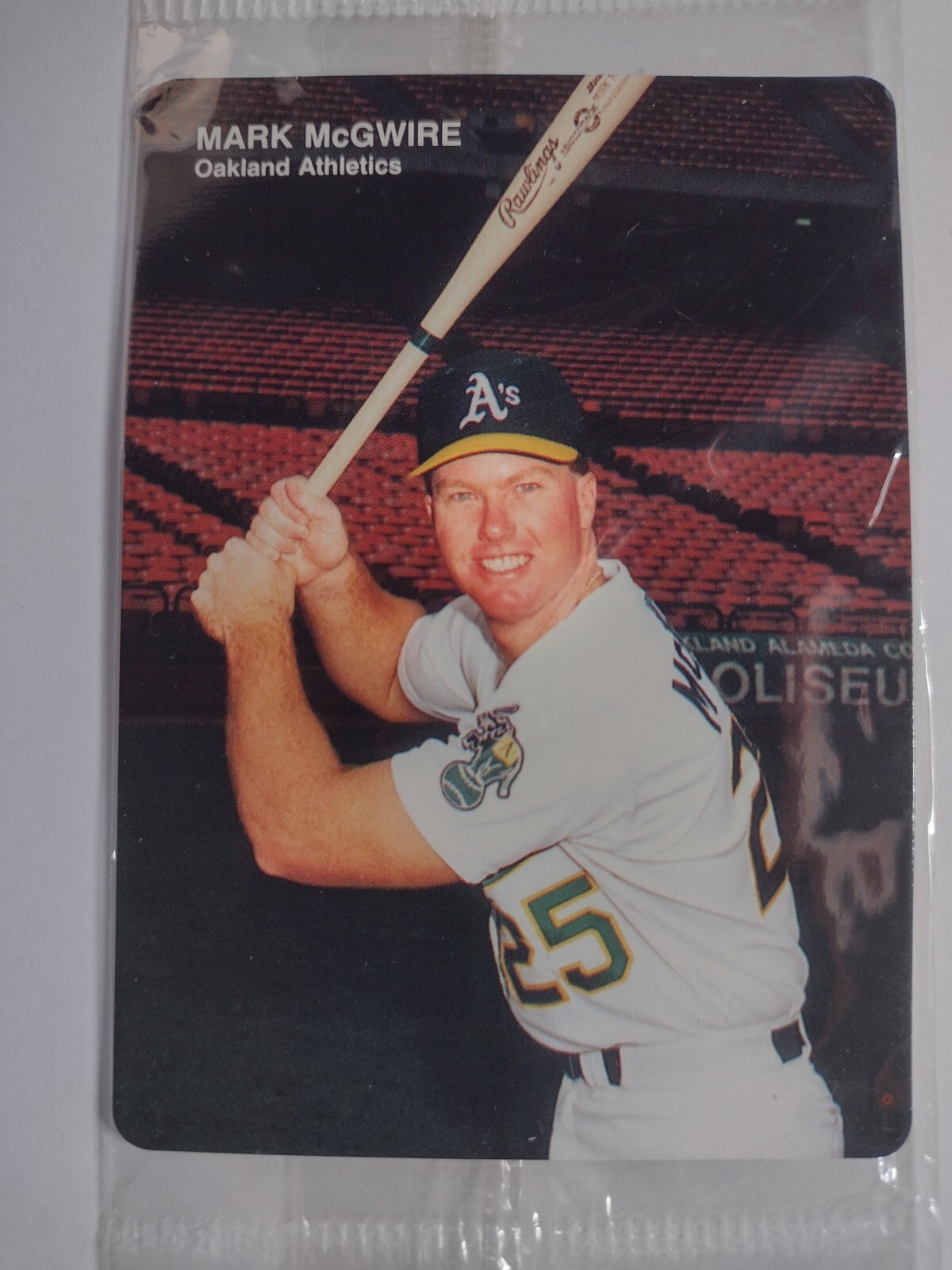 1989 Mothers Cookies OAKLAND ATHLETICS  MARK MCGWIRE #2 of 4 SEALED Package!