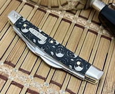 Case XX USA Natural Bone SKULLS Bullet XX 1/500 Small Congress Knife