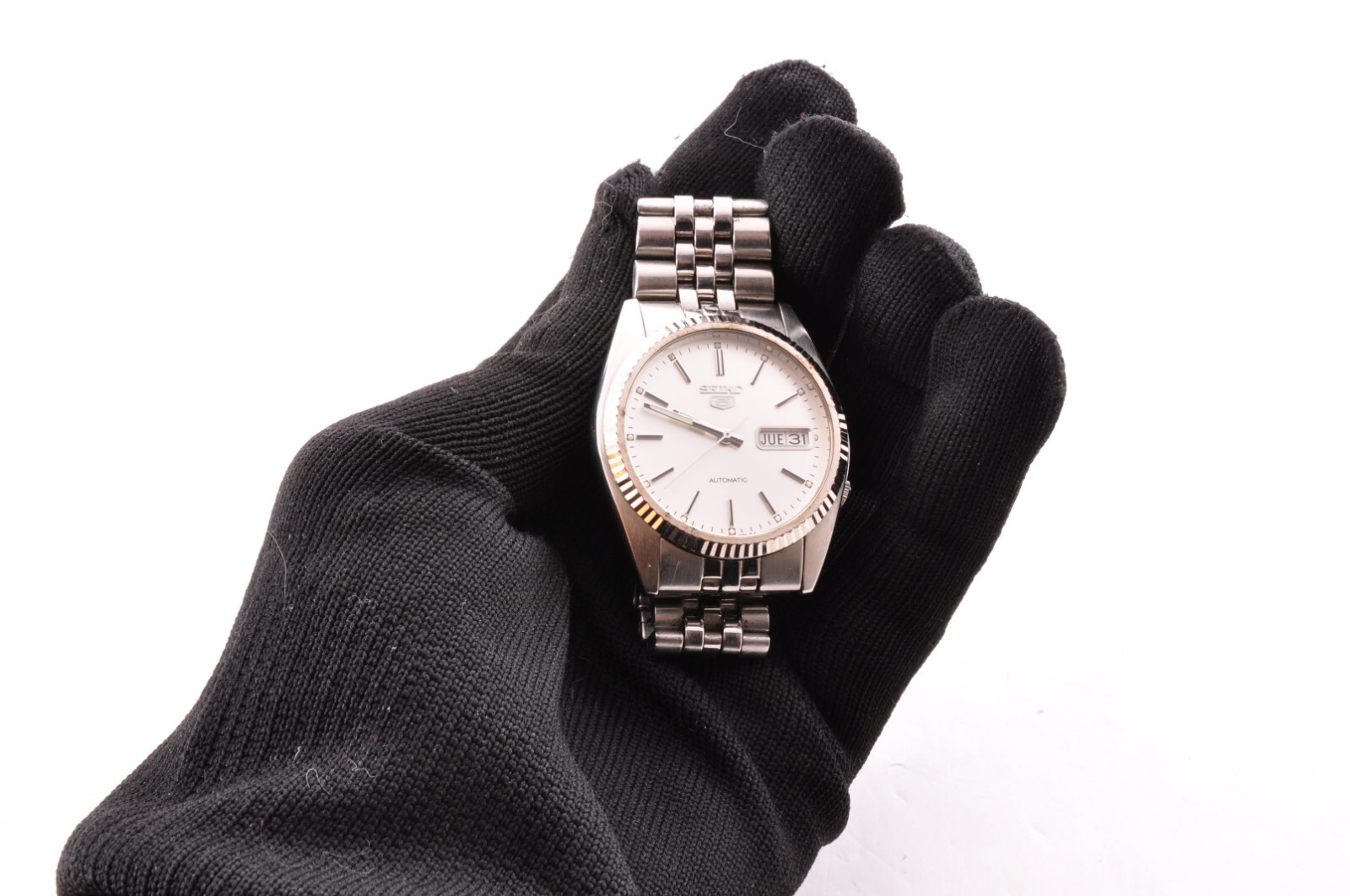 SEIKO5 7S263110 Automatic silver Dial Men's Watch From JAPAN Day/Date