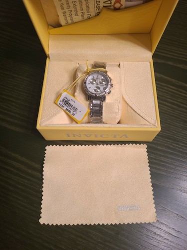 Invicta Women 4718 Wildflower Diamond Bezel Chronograph Stainless Steel Watch