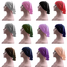 Muslim Women Under Scarf Inner Cap Turban Ninja Bonnet Hijab Hat Head Wrap Tube