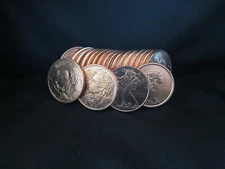 20 Coin Roll Lot Of 1 oz .999 Copper BU Rounds - SEE DESCRIPTION FOR DETAILS #6