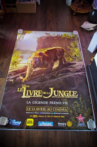JUNGLE BOOK C French Shelter Rolled D/S Vintage Movie Poster Original 2016