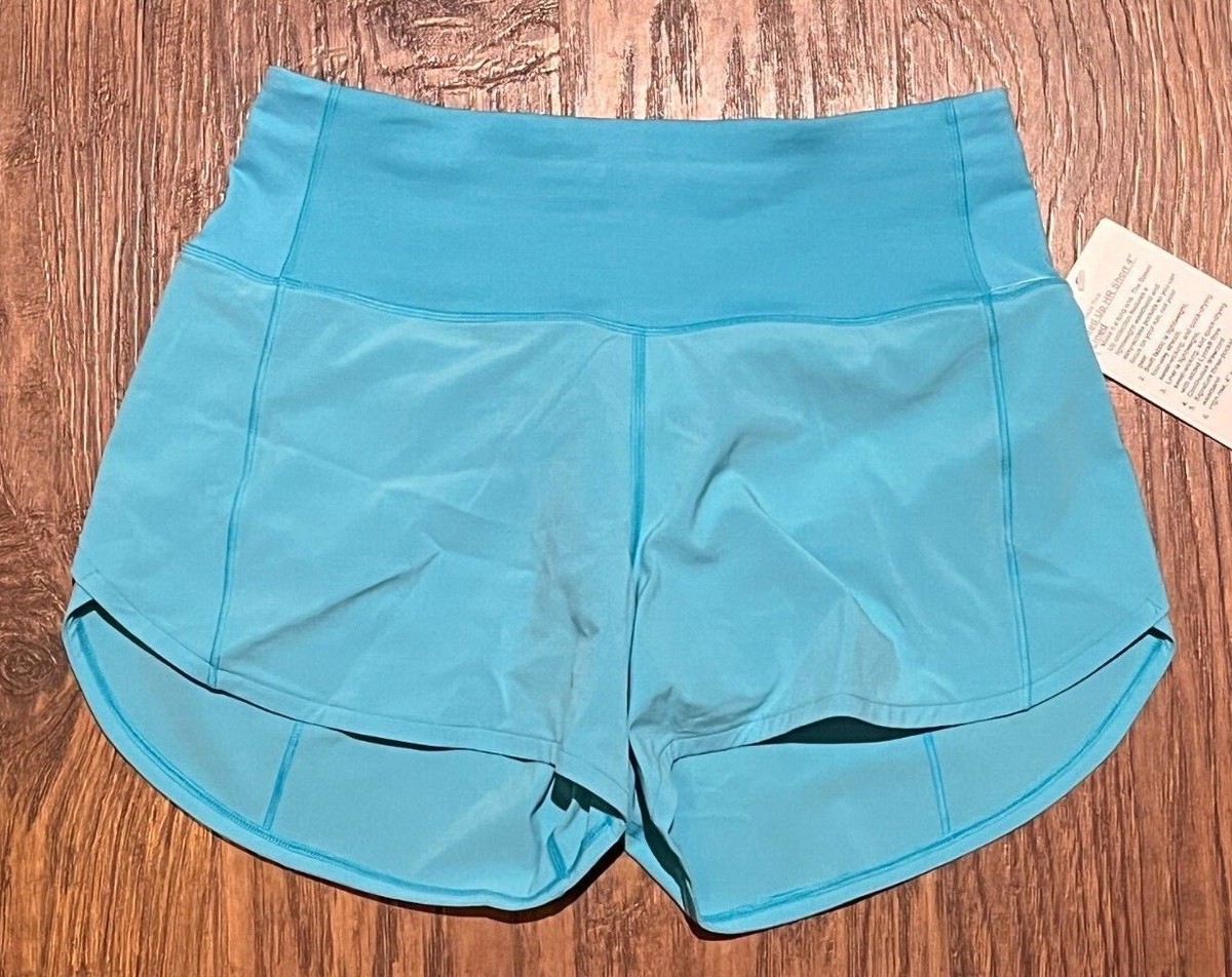 【新品タグ付】lululemon　ランニングジャケット　ミントグリーン　サイズ6 NEW Women Lululemon Speed Up High-Rise Lined Short 4