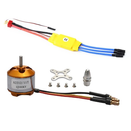 930KV-2700KV A2212 Brushless Motor/30A ESC For RC Airplane Glider Fixed Wing - Picture 29 of 35