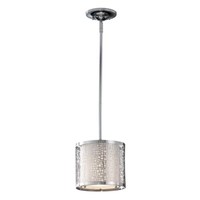Pendellampe Deckenleuchte HäNgelampe Stahl Chrom D 20,3 Cm Esszimmerlampe
