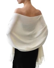 Pashmina Shawl Wrap Cashmere Feel Blanket Scarf Wedding Bridesmaid Gift