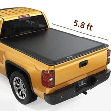 5.8ft 69.3" Soft 3 fold Tonneau Cover for 07-13 Chevy Silverado GMC Sierra 1500