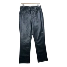 Judy Blue Faux Leather Tummy Control Pants size 9 Black #JB88755
