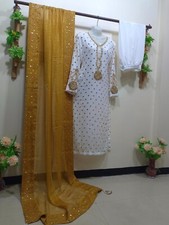 Pakistani Handmade 3 Piece stylish suit