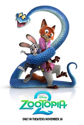 Disney Zootopia 2 ポスターフィギュア Walt Disney's Zootopia 2 movie poster (a) - 11 x 17 inches