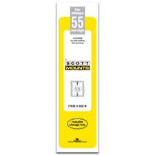 Scott/Prinz Pre-Cut Strips 215mm Long Stamp Mounts 215x55 #936 Black