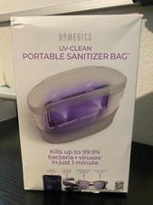 Homedics UV Clean Sanitizer Bag Portable UV Light Sanitizer, Fast Germ Sanitizer