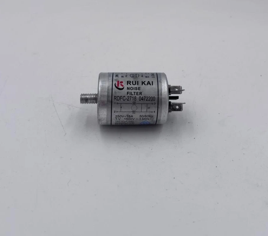 FILTRO ANTIDISTURBI 250V 15A (DC29-00005B) PER LAVATRICE SAMSUNG WF80F5E5W2W - Imagen 2 de 4