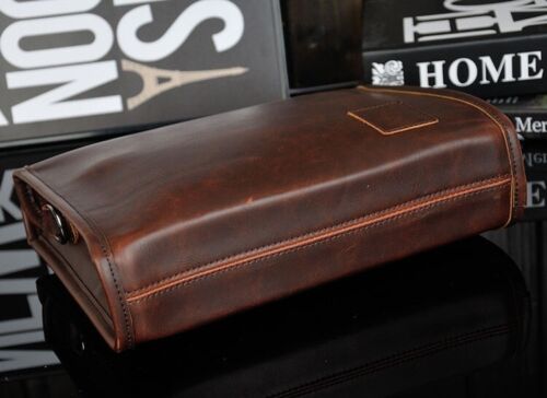 New Men's Briefcase Casual Business Shoulder Bag Leather Messenger Satchel Bag - Picture 4 of 10