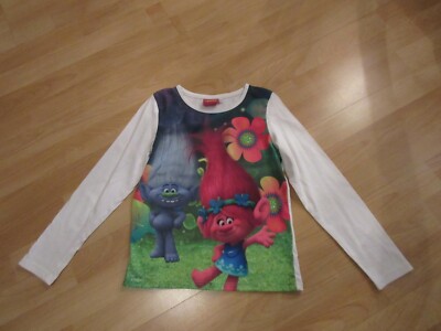Trolls Poppy LA Shirt Gr. 128 die Prinzessin Poppy + Guy Diamond Pullover