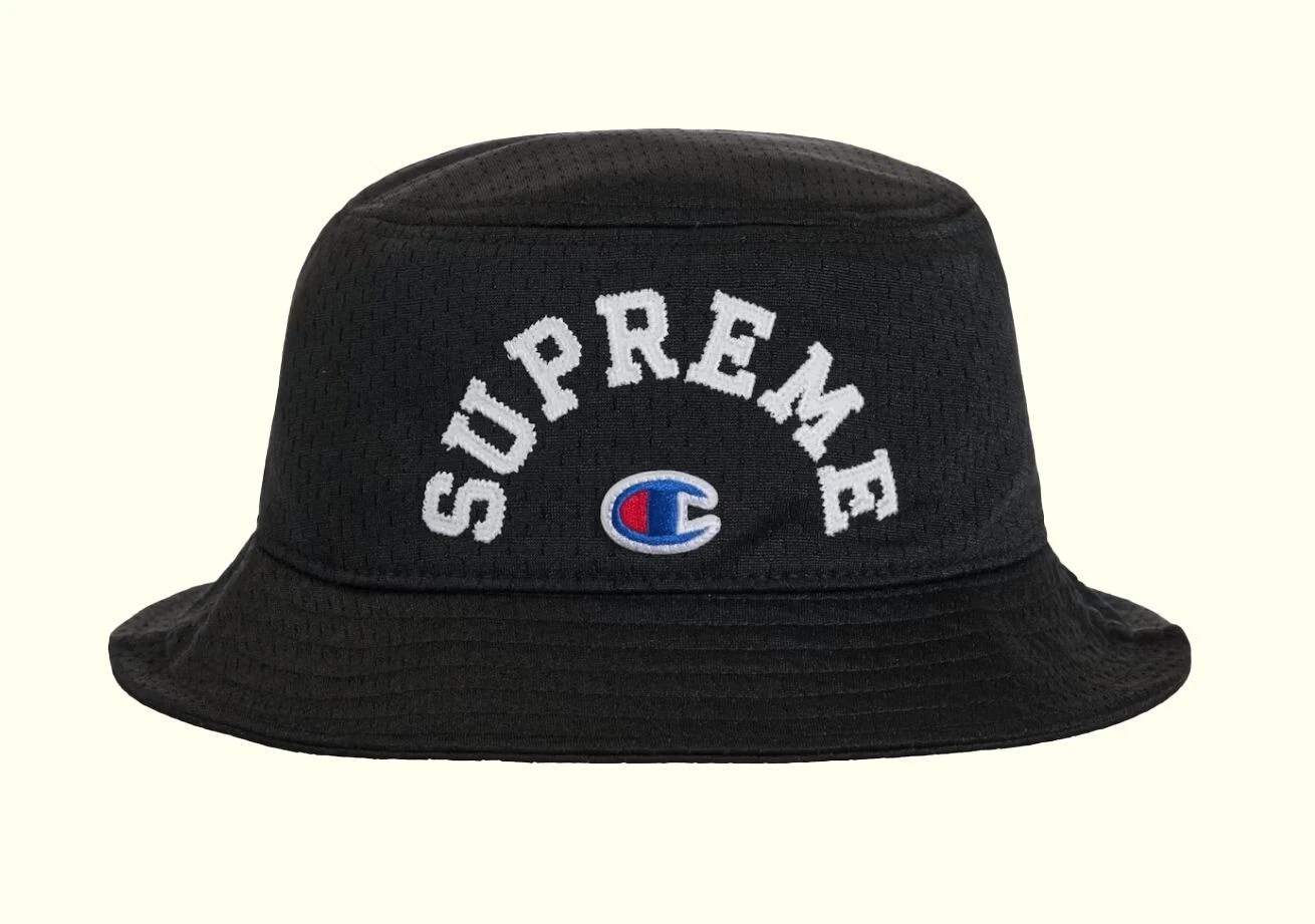 CHAPEAU SEAU CHAMPION SUPRÊME CASQUETTE MAILLE NOIRE RÉTRO HOMME TAILLE S/M CS7 2184BFFB1 001