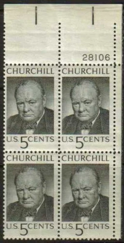 US STAMP VINTAGE POSTAGE : Scott#1264 5c Plate Block 4 *MNH