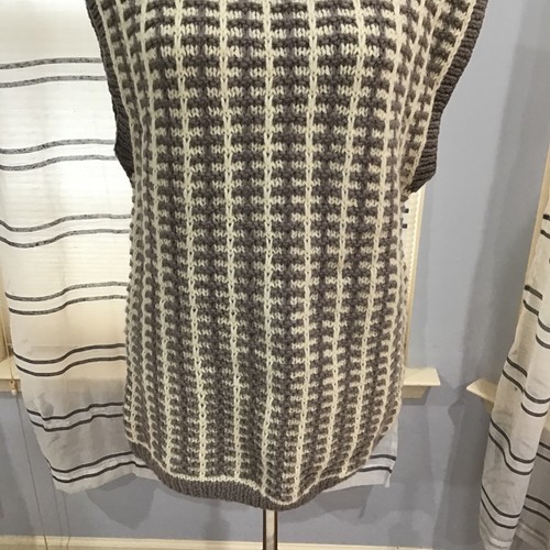 VTG Rare Linda Allard Ellen Tracy Women Size Med Wool Knit Sweater Vest Chunky - Picture 5 of 11