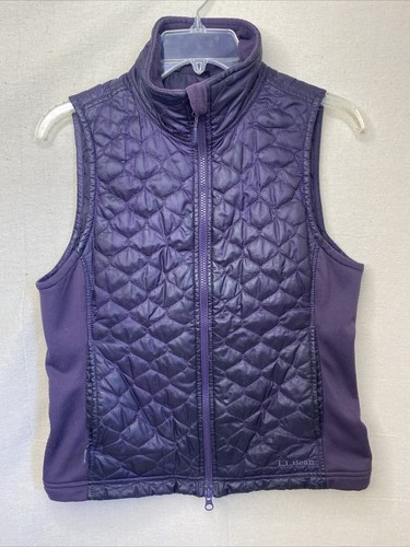 LL BEAN Womens S Small Purple Quilted 