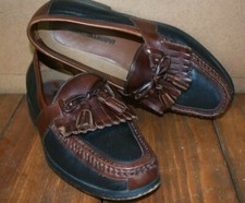 Johnston Murphy Men's Aragon II Kiltie Tassel Loafer Black / Chestnut 9 M