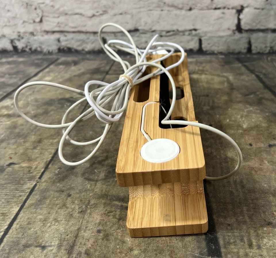 Charging Stand Mount Cradle Station Wood Dock With Chargers Included - Image 4 of 4