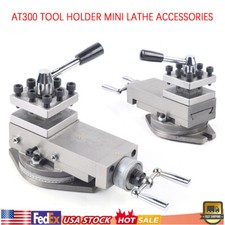 80mm Universal AT300 Lathe Tool Post Assembly Metal Lathe Machine Tool Holder