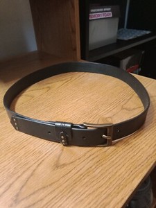 DOCKERS Black Genuine Leather Belt 