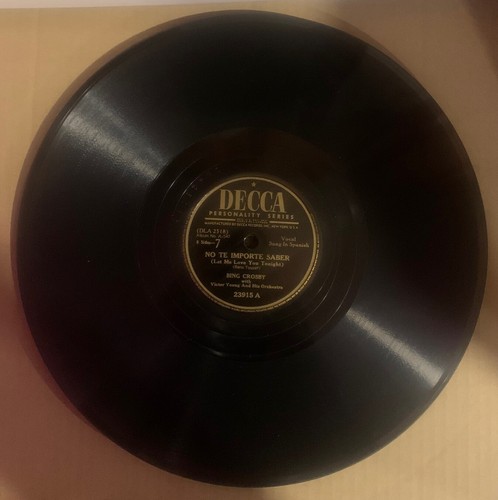 Bing Crosby, 78rpm Album, V, El Bingo, Decca A-547 - Picture 6 of 12