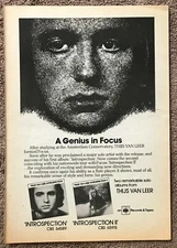 THIJS VAN LEER - 1976 Full page UK magazine ad FOCUS